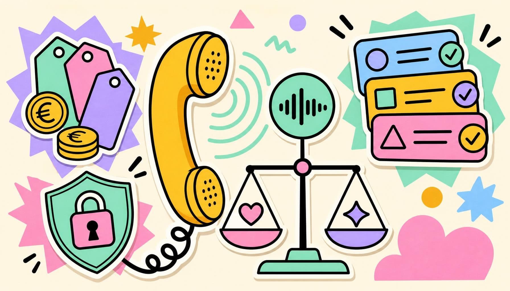 Illustration zum Thema: KI Telefonassistent: Lohnt er sich 2026?
