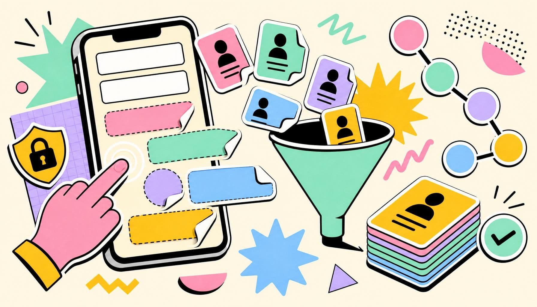 Illustration zum Thema: Kontaktformular optimieren für mehr B2B-Anfragen
